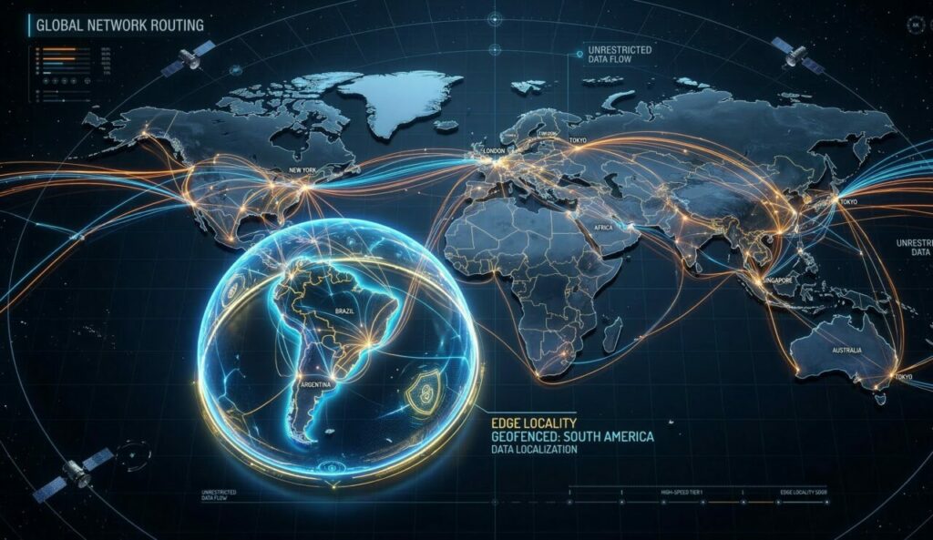 AWS Global Accelerator Soberania Digital Latencia Rede